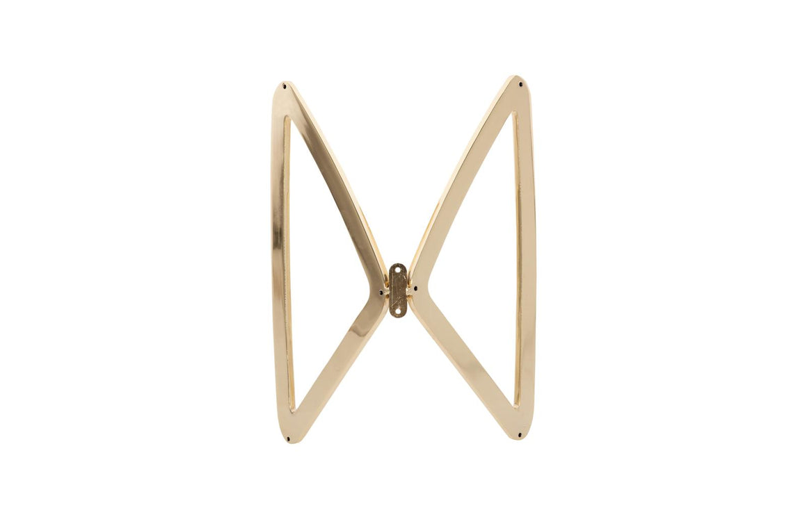 Butterfly Wall Art, Plated Brass Finish