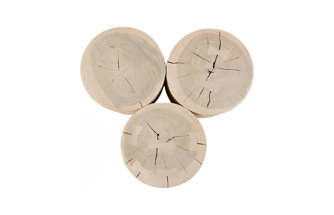 Triflora Side Table, Bleached, Small