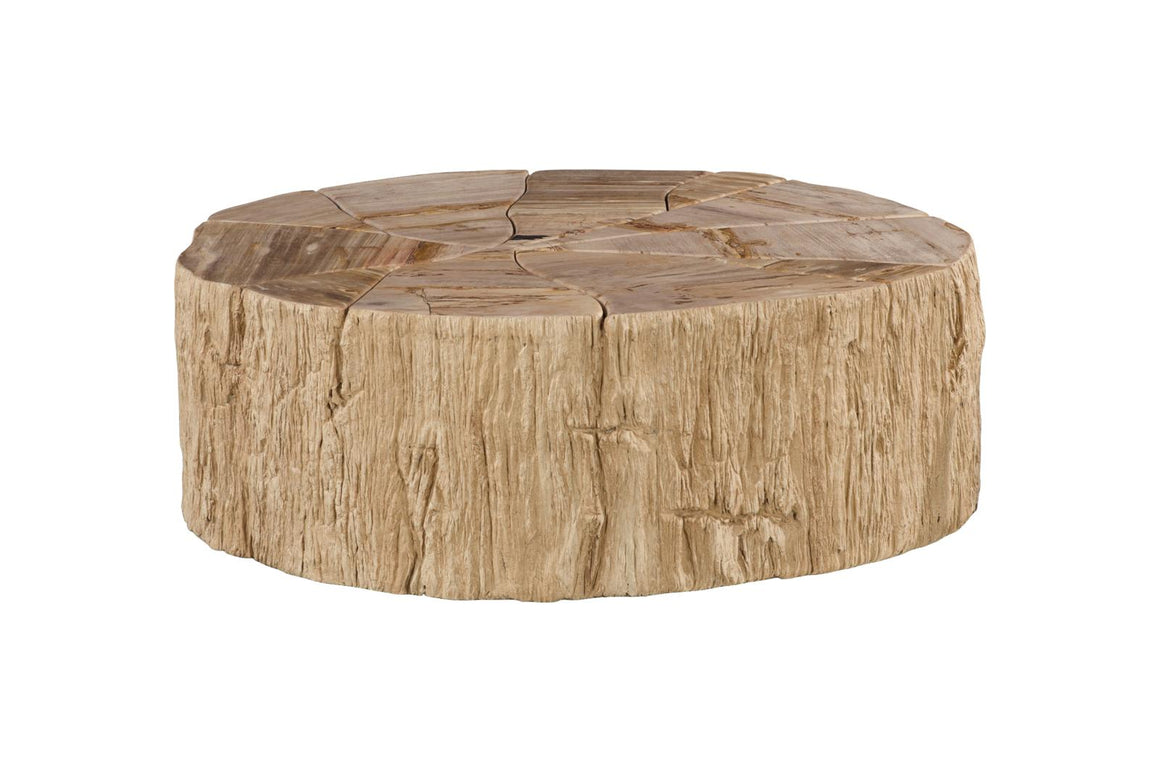 Converge Petrified Coffee Table, Rough, Cream
