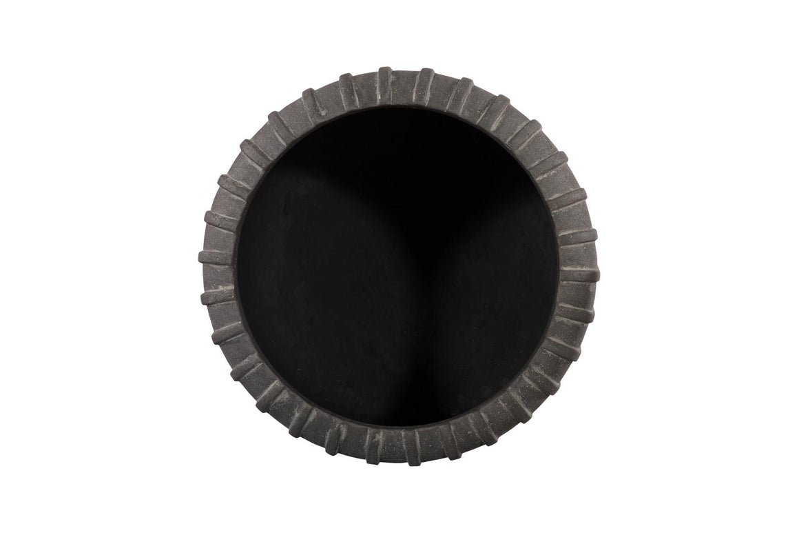 Vertical Vase, Raw Gray