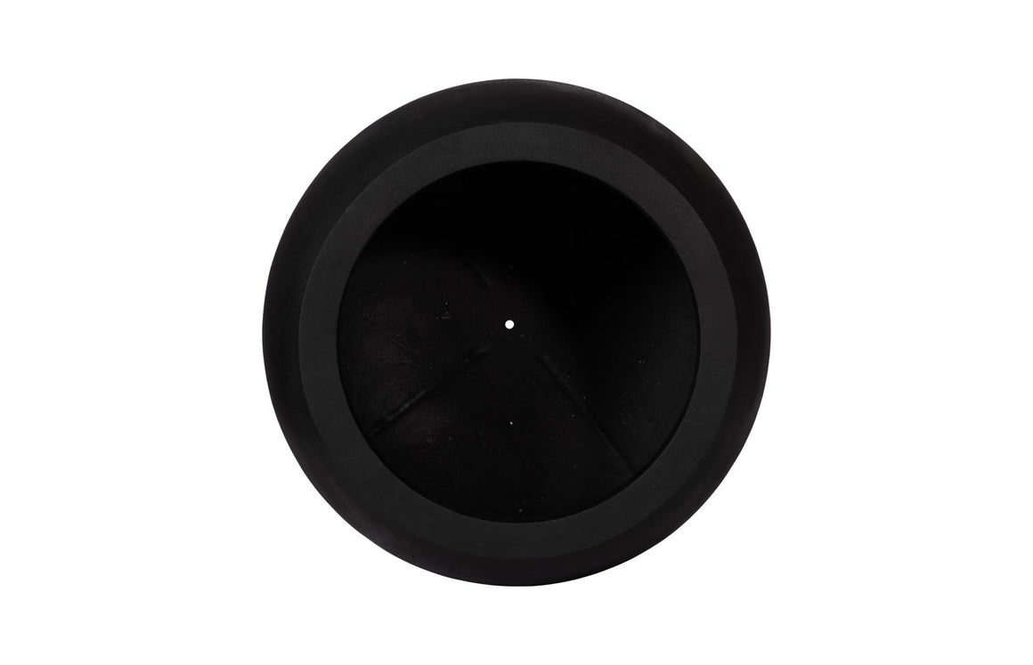 Rounded Planter, Large, Black