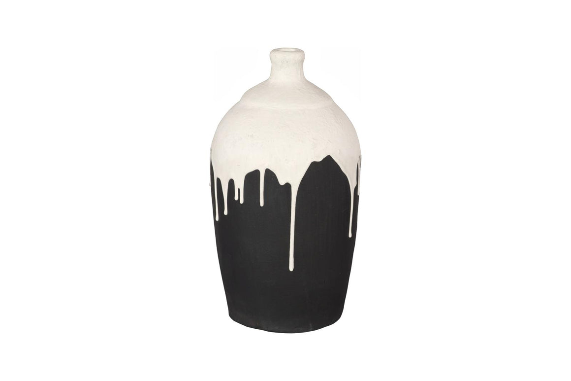 Porcelain Drip Vase, Short
