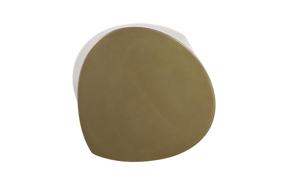 Mellow Side Table, Polished Brass