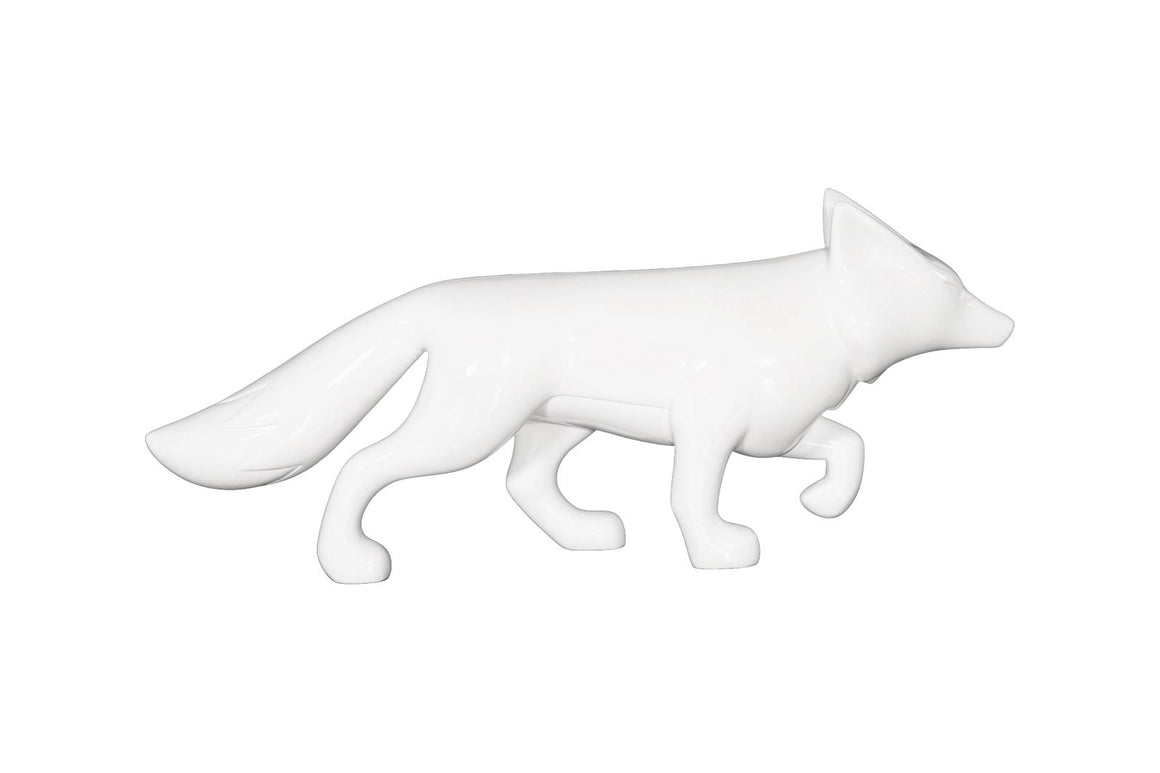 Fox Sculpture, Gel Coat White