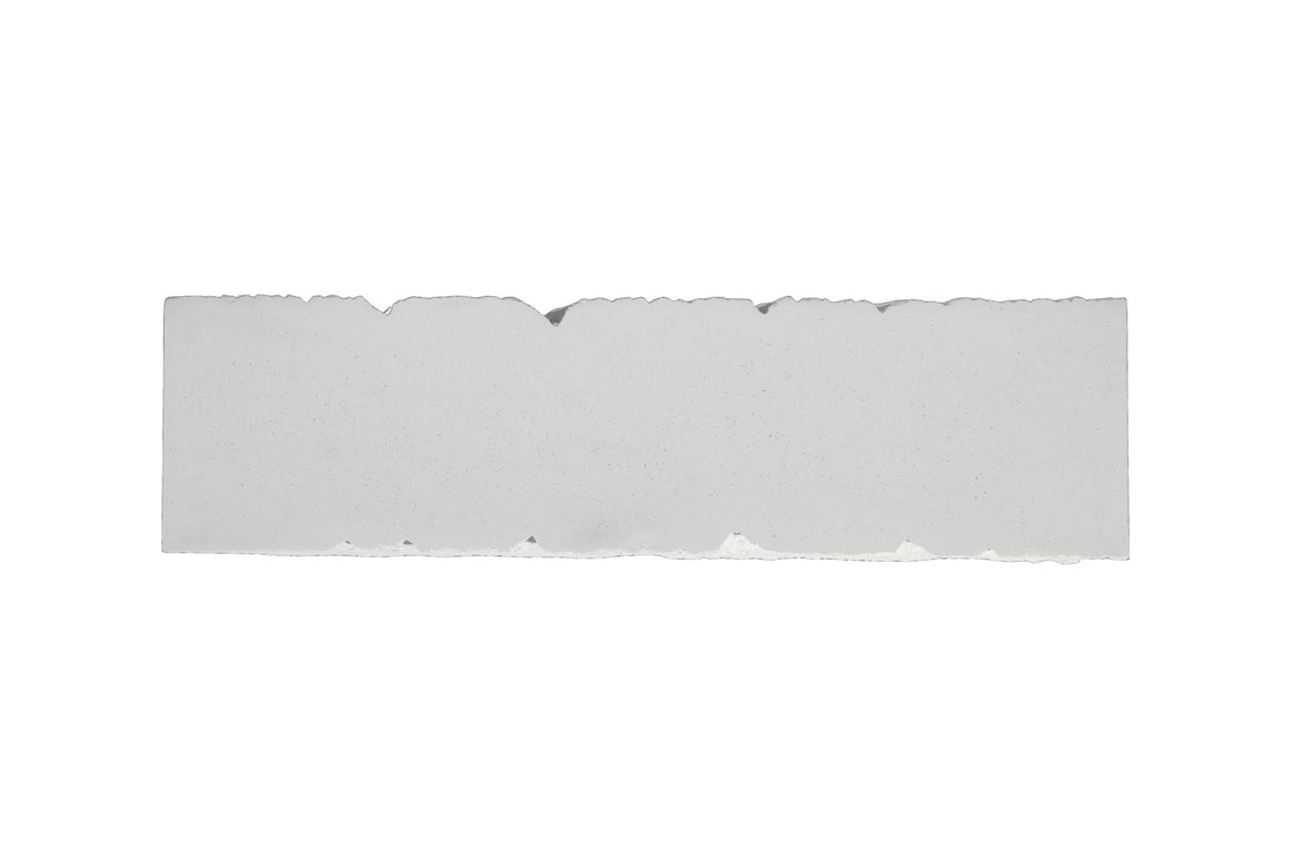 Shear Console  Table, Rectangle, White Stone