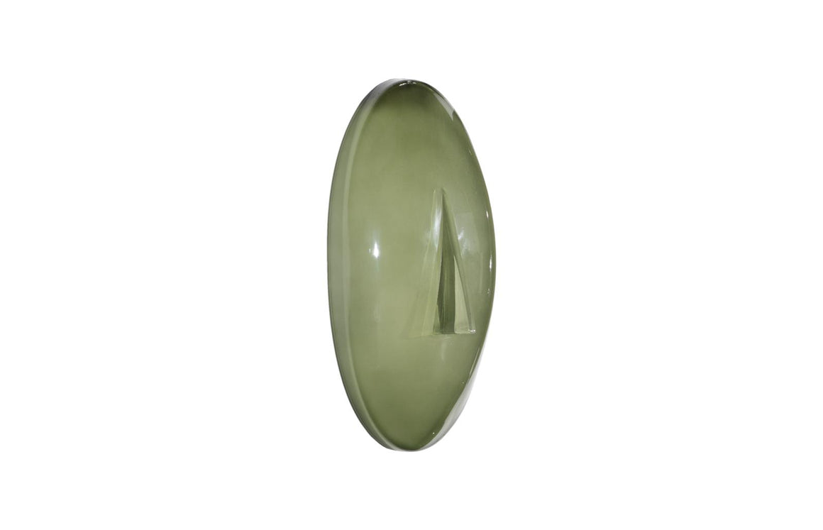 Oval Cycladic Wall Art, Green