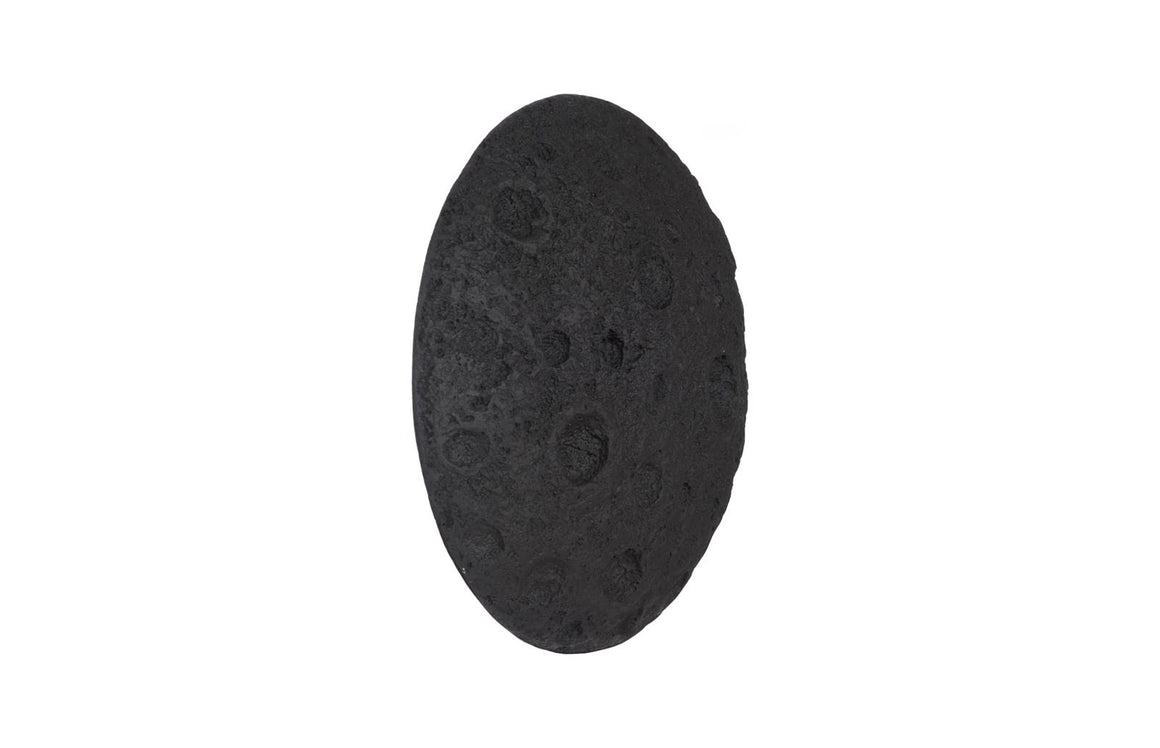 Crater Wall Art, 22", Black Stone