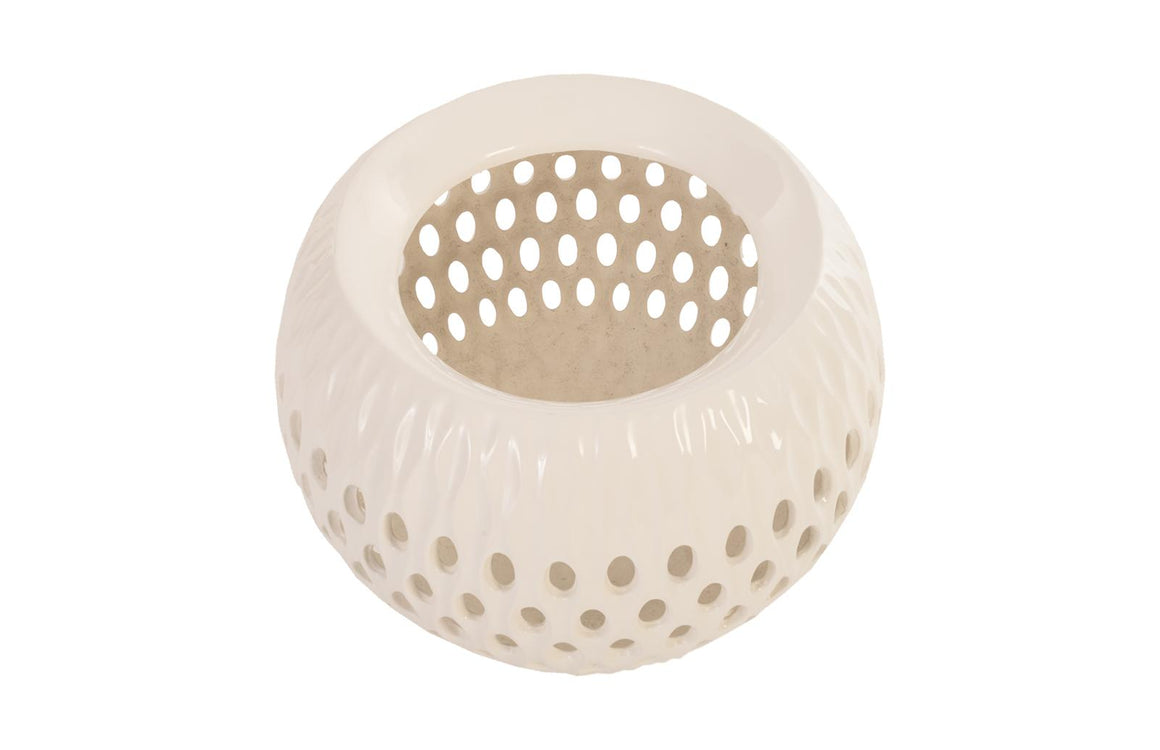 Breathe Planter, Gel Coat White