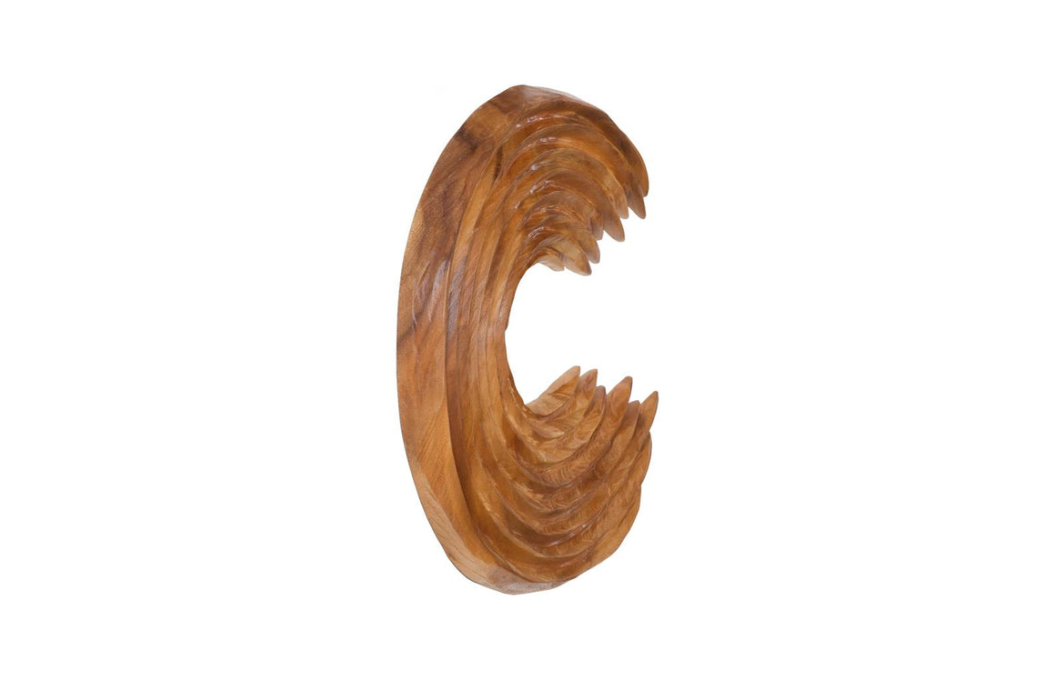 Swoop Wall Art, Natural Wood, Small