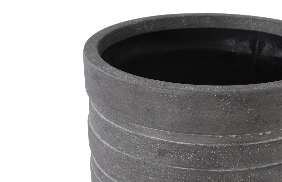 June Slim Planter, Raw Gray, LG