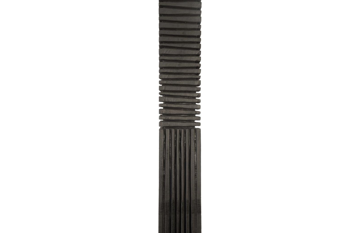 Black Wood Abstract Sculpture, Assorted with Natural Characteristics