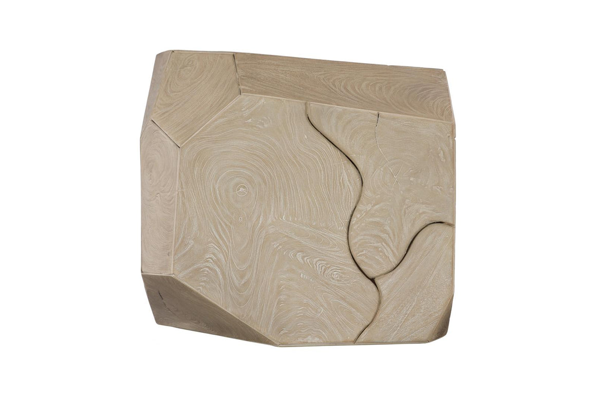 Prism Side Table, Oat Finish
