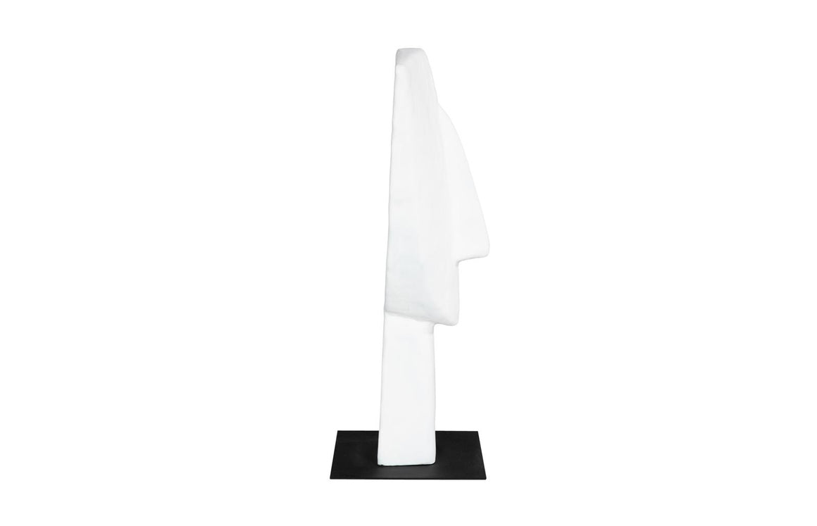 Cycladic Head Sculpture, Classic, White, Medium