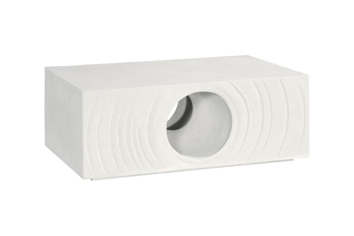 Void Coffee Table, White Stone