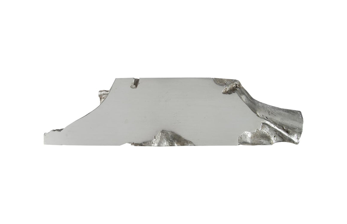 Sable Cast Root Console Table, Silver Leaf