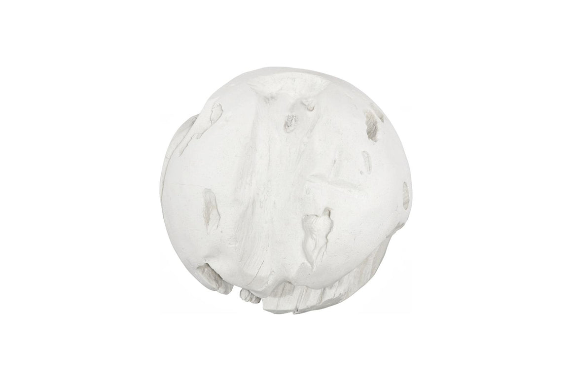 Cast Root Floor Ball, LG, Roman Stone