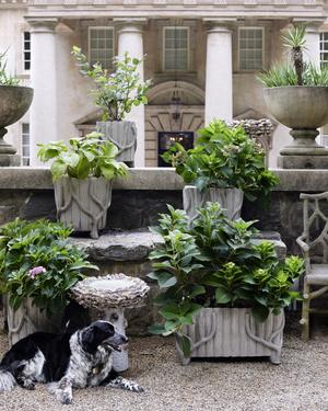 Medium Faux Bois Planter