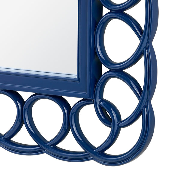 Loop Mirror, Marine Blue | Loop Collection | Villa & House - Scenario Home