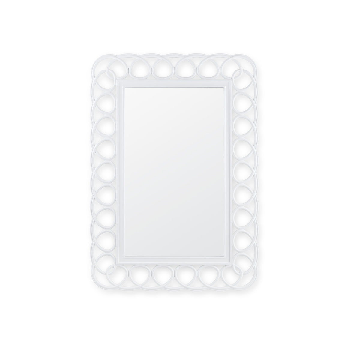 Loop Mirror, Ghost White | Loop Collection | Villa & House