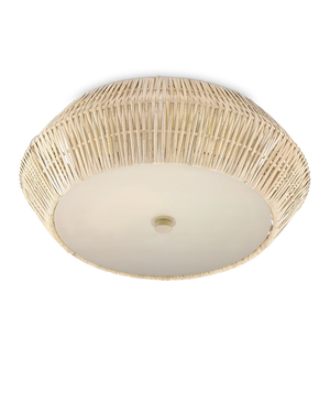 Antibes White Flush Mount