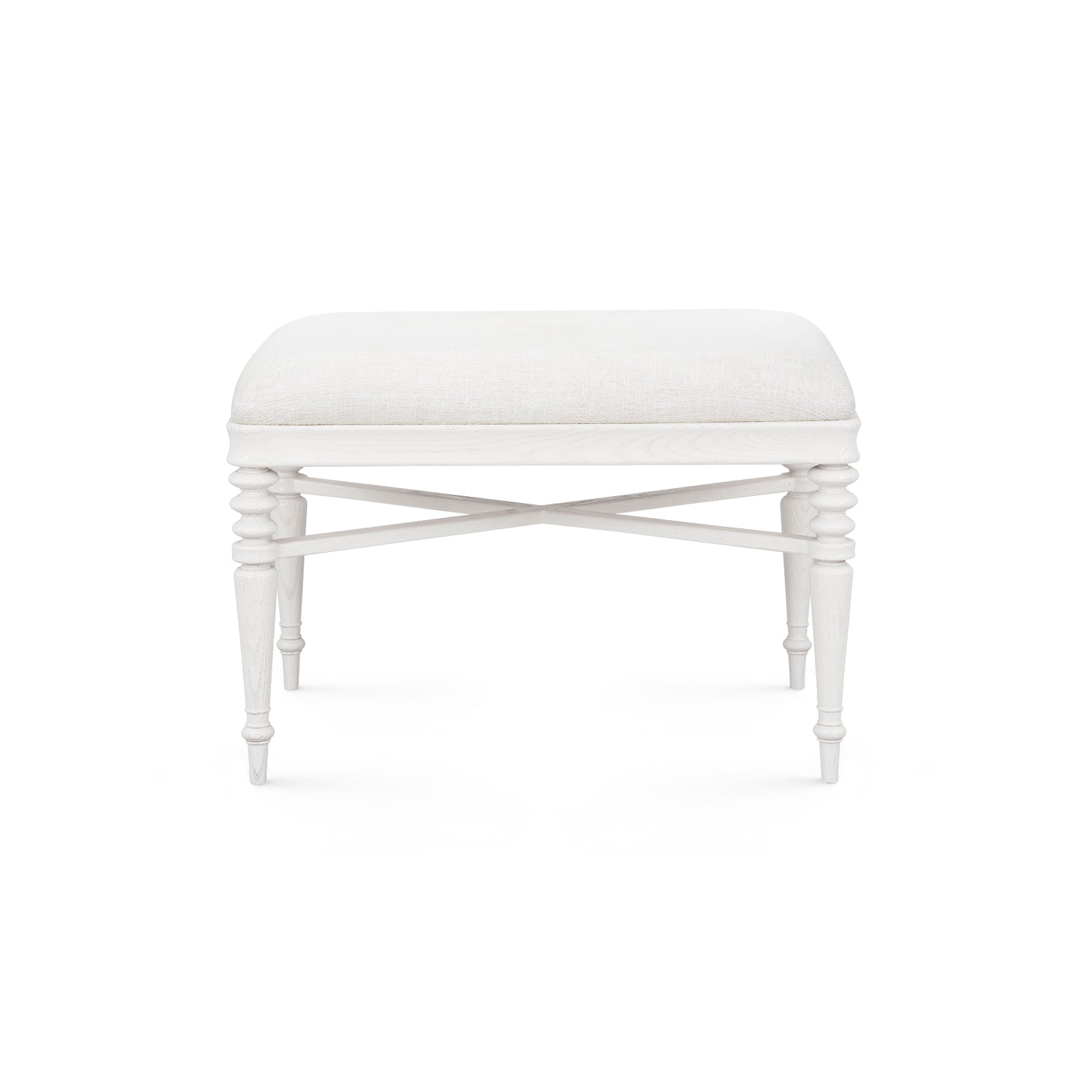 Lawrence Stool - Glazed Whisper White | Lawrence Collection | Villa & House