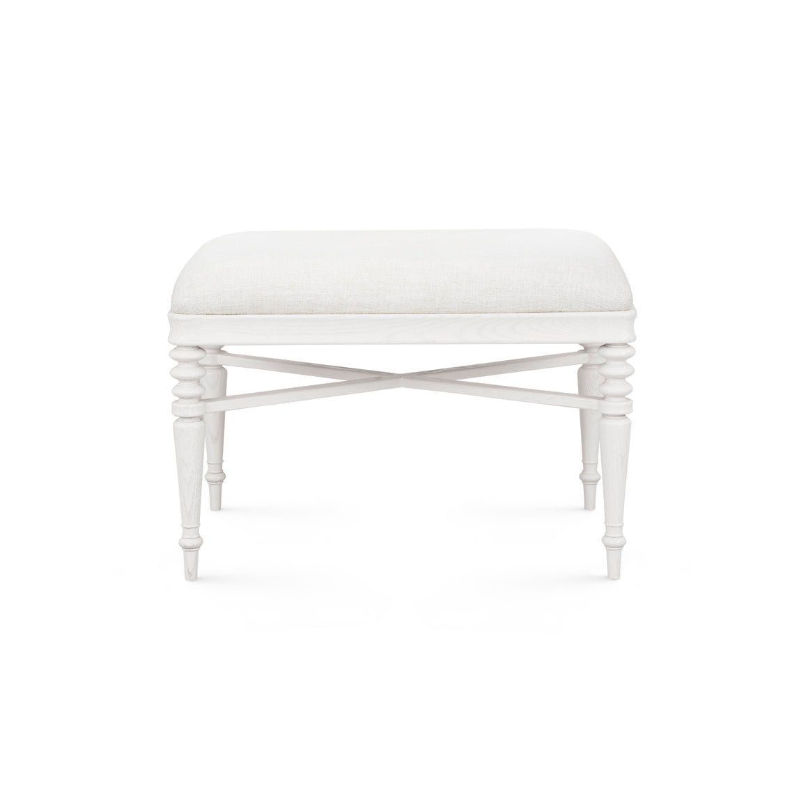 Lawrence Stool - Glazed Whisper White | Lawrence Collection | Villa & House
