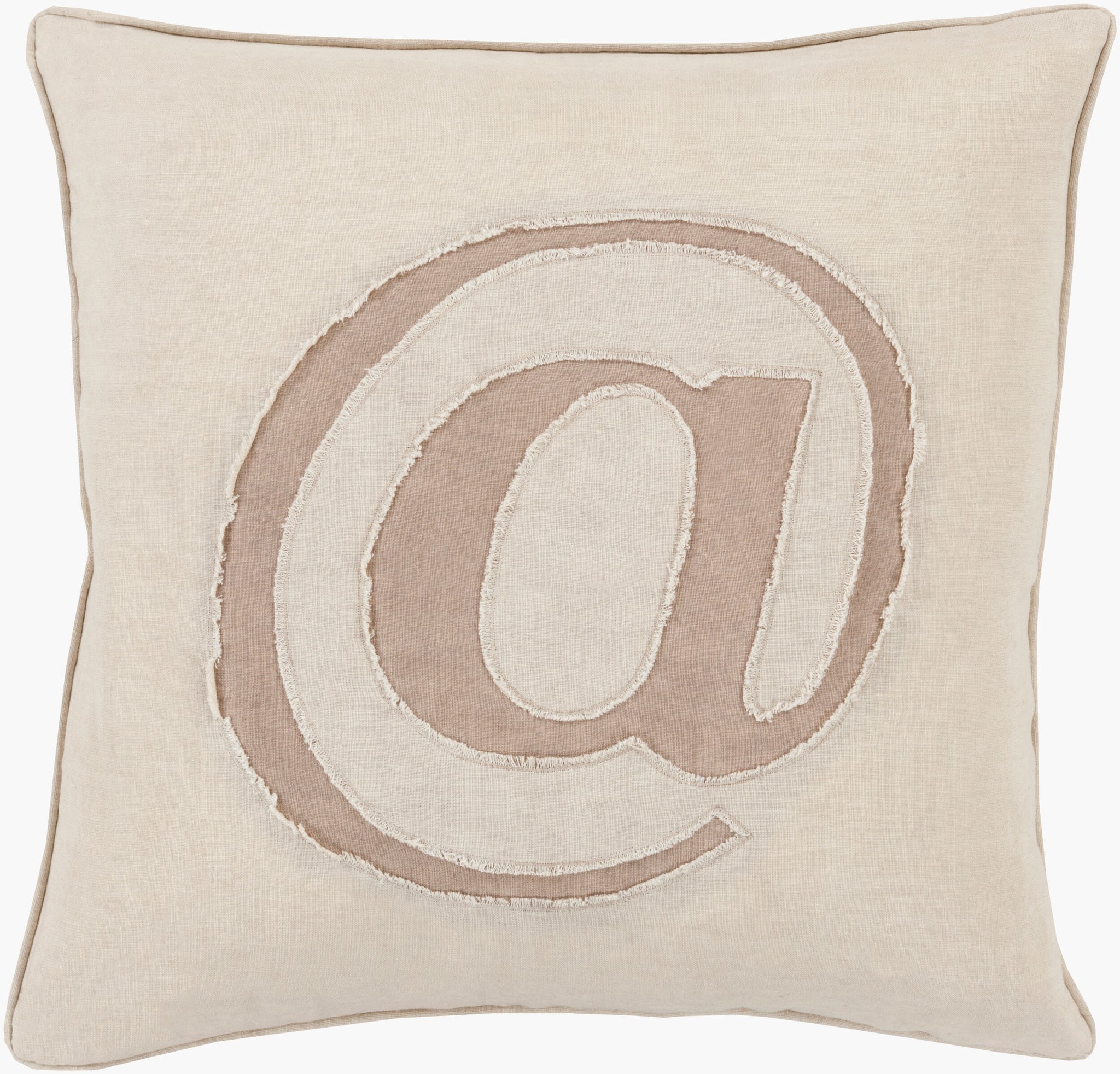 Surya Linen Text LX-001 Accent Pillow