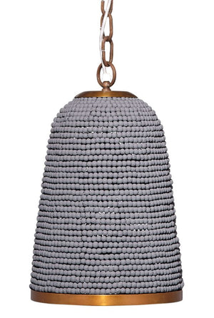Creekside I-Light Beaded Pendant, Slate Blue