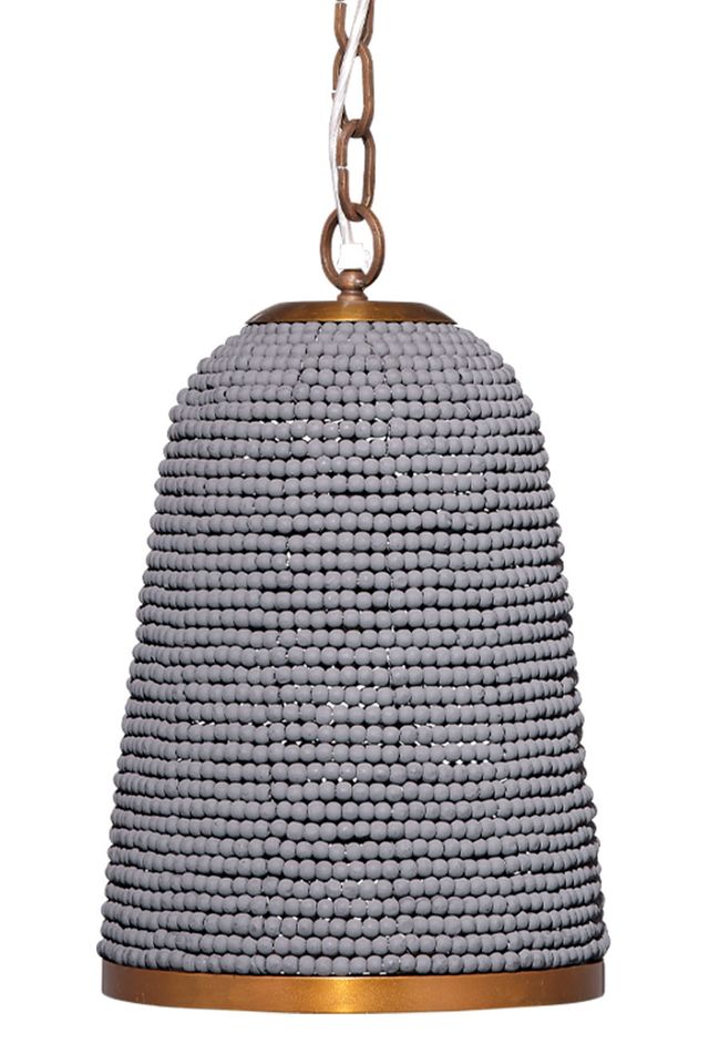 Creekside I-Light Beaded Pendant, Slate Blue