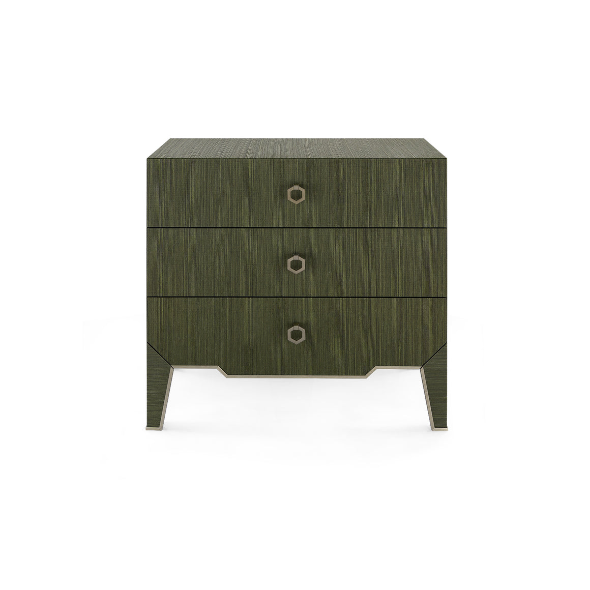 Madeline 3-Drawer Side Table - Deep Olive | Madeline Collection | Villa & House