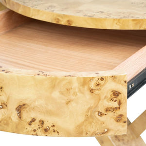 Modena 1-Drawer Side Table, Burl | Modena Collection | Villa & House