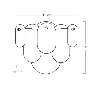 Echo Sconce (Natural Brass)