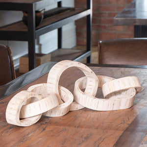Wooden Links Centerpiece (White)