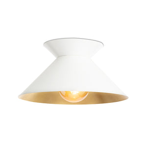 Viggo Flush Mount (White and Gold)