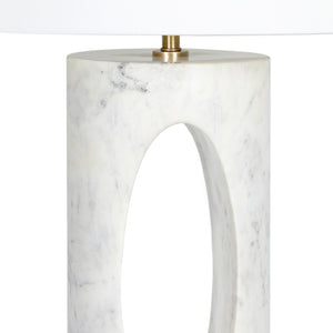 Portia Marble Table Lamp (White)