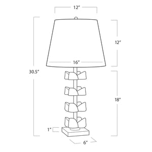 Southern Living Bella Table Lamp (Natural Brass)