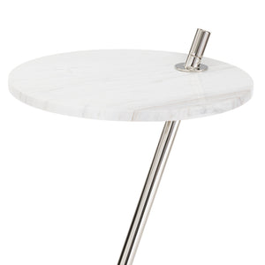Spyder Accent Table (Polished Nickel)