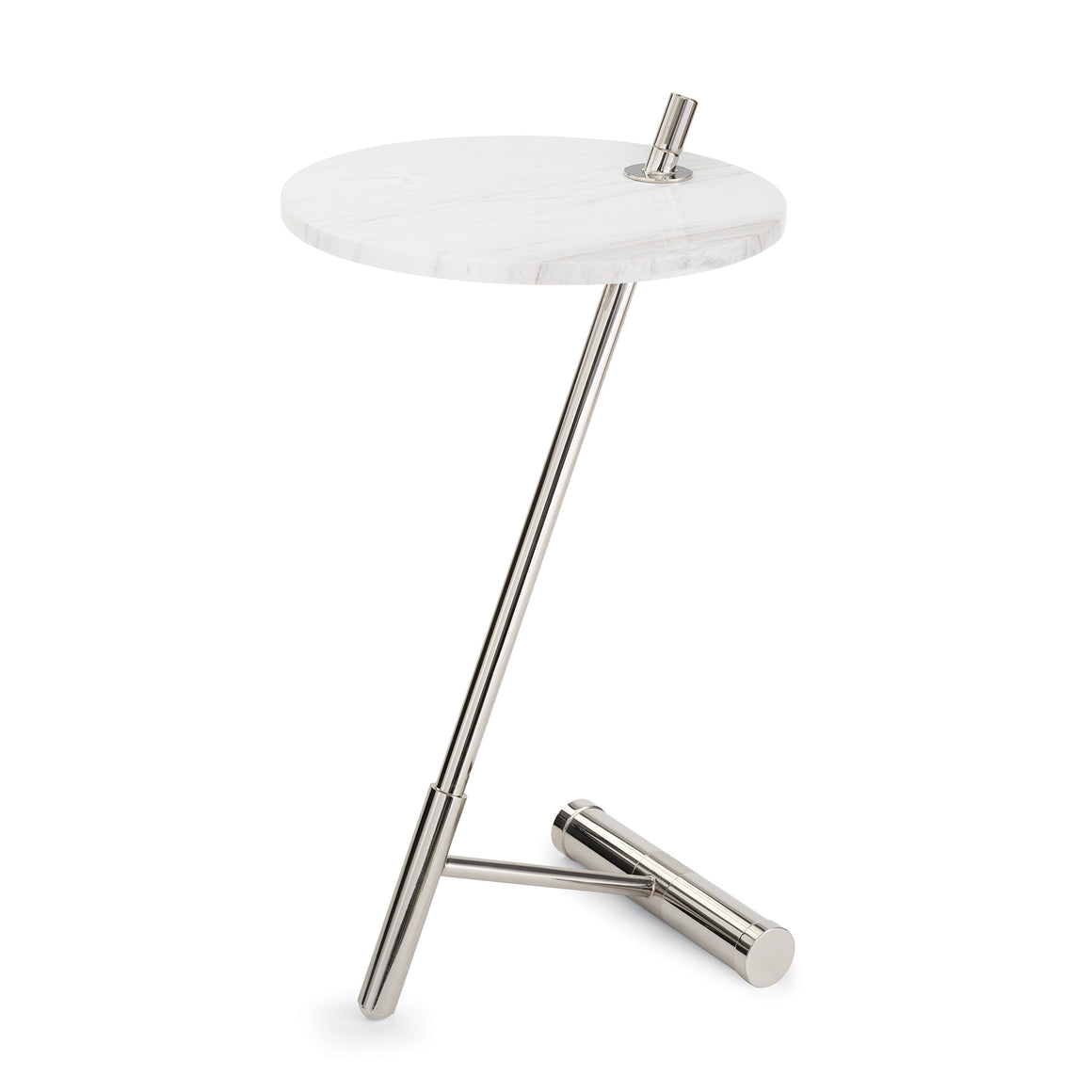 Spyder Accent Table (Polished Nickel)