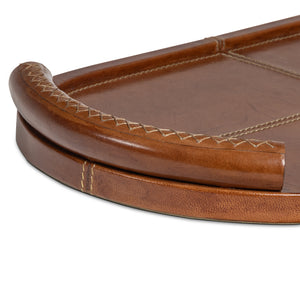 Forte Leather Tray Oval (Cognac)