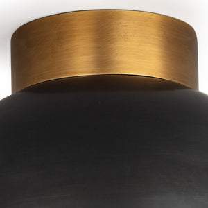 Montreux Flush Mount (Oil Rubbed Bronze and Natural Brass)