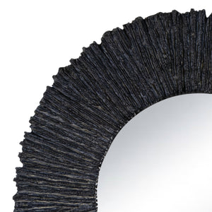 Slate Mirror Round (Black)