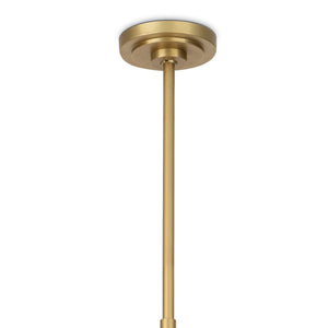 Artemis Chandelier (Natural Brass with Alabaster Glass)