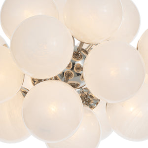 Shine Chandelier (Polished Nickel with Swirl Glass)