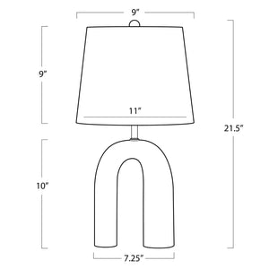 Slinkly Marble Table Lamp