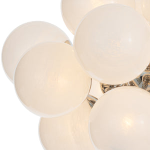 Shine Chandelier (Polished Nickel with Swirl Glass)