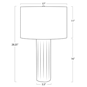 Tambour Concrete Table Lamp