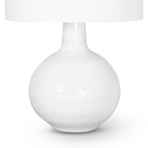 Clemente Ceramic Table Lamp (Earthenware White)
