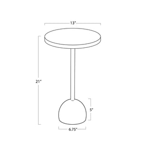 Arthur Accent Table (Polished Nickel)