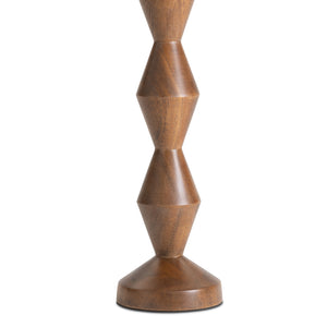 Crew Walnut Buffet Lamp (Black Shade)