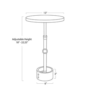 Myles Accent Table (Oil Rubbed Bronze)